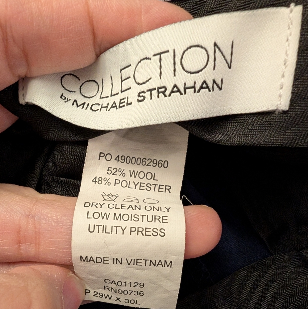 JF J.Ferrar Classic Blue Tuxedo with Black Vest - Picture 5 of 13